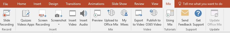 PowerPoint Lives On! New Mix Tab in the latest version