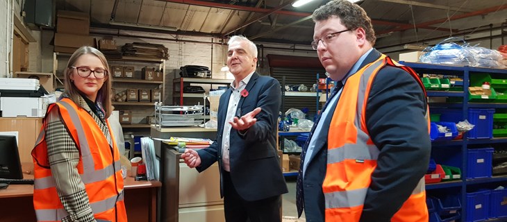 Northfield MP visits manufacturer