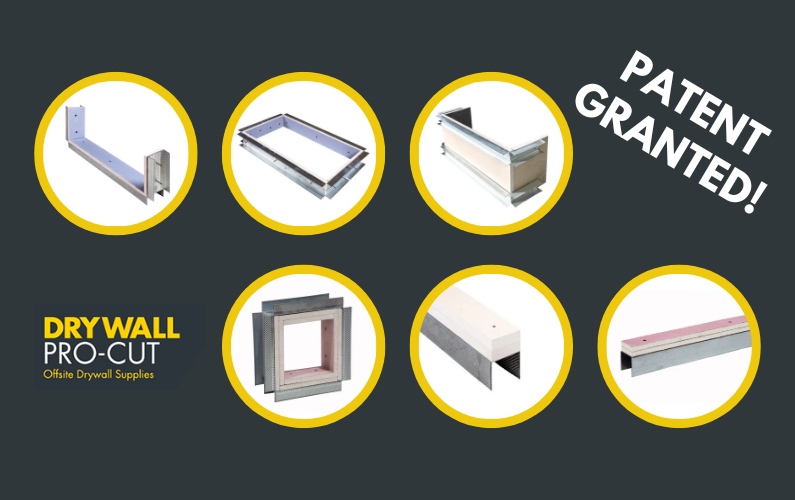 Drywall Pro-Cut Receives Patent for Innovative Off-Site Components