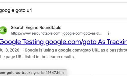 Google confirms deploying goto URL redirects to search results links
