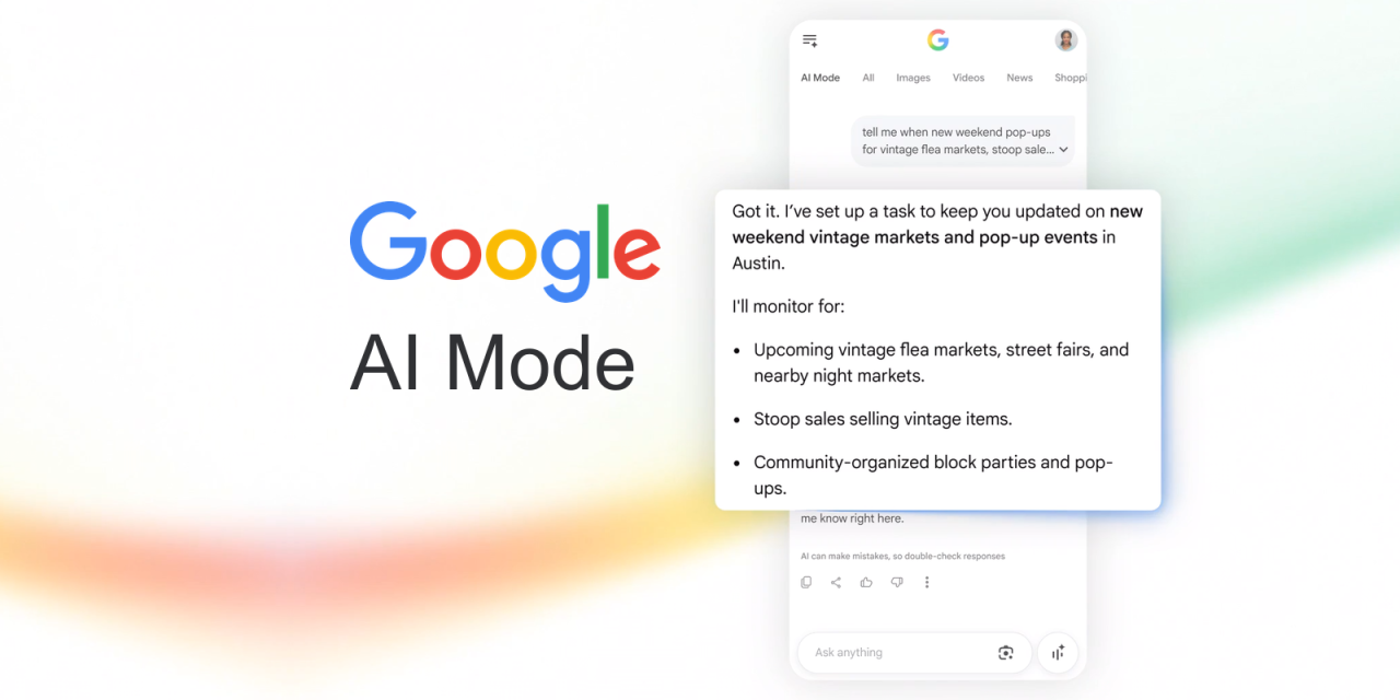 Google Rolls Out AI Mode Info Monitoring To All Users Globally via @sejournal, @MattGSouthern