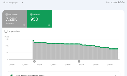 Google Search Console Indexing report missing June data
