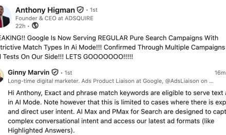 Google tests traditional Search campaigns in AI Mode